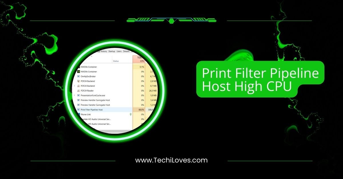 Print Filter Pipeline Host High CPU – Quick Fixes In 2025!
