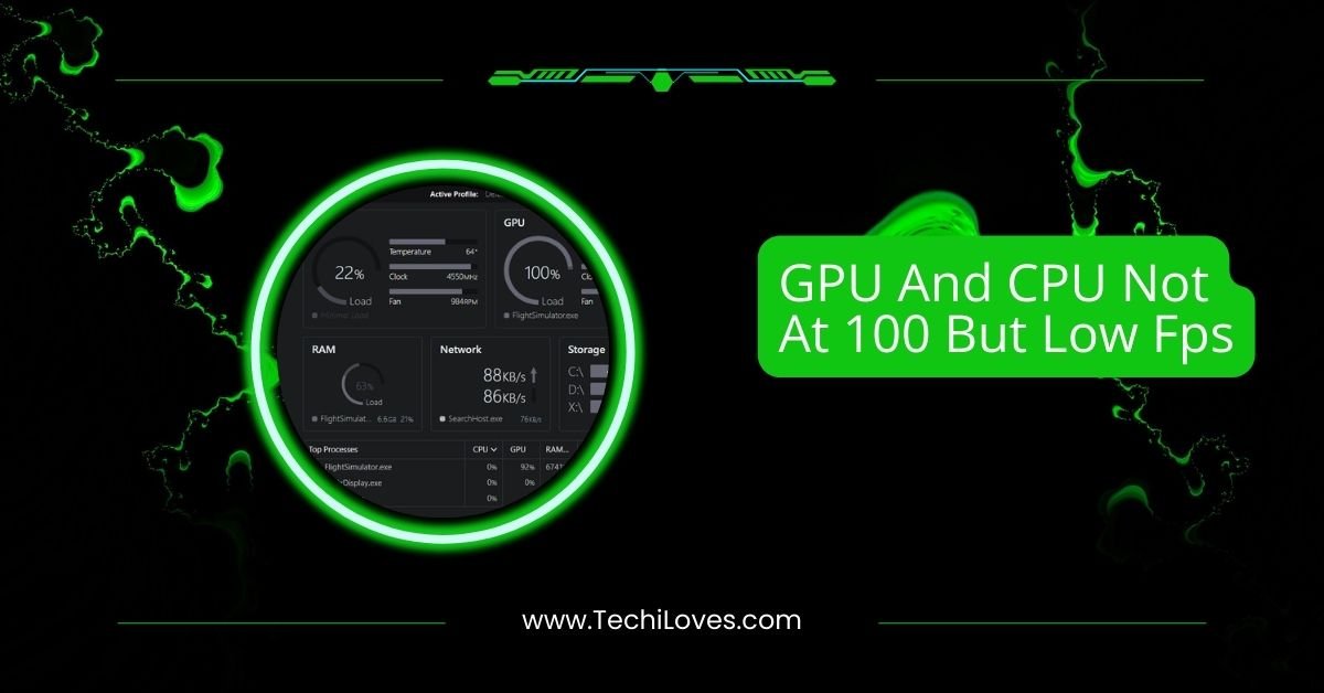 GPU And CPU Not At 100 But Low FPS – How To Fix It – 2025!