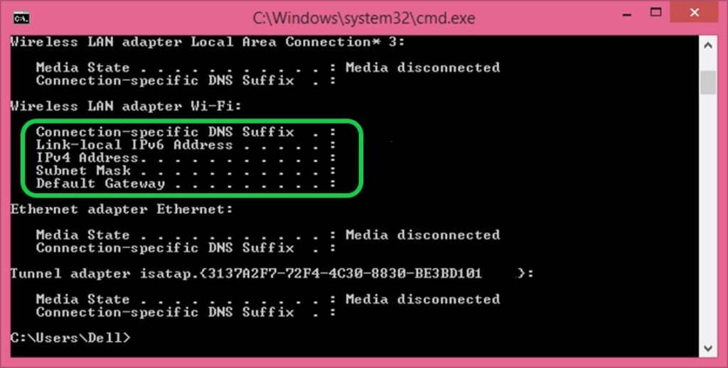How do I find my CPU IP address?